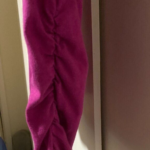 Motherhood Maternity tunic w/satin-like trim & ruched sides, size L - Picture 8 of 10